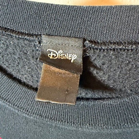 Disney Ariel The Little Mermaid Tattoo Graphic Crewneck Sweatshirt Black Womens - Picture 4 of 8